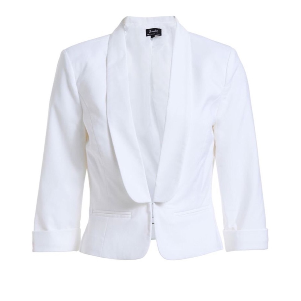 Bardot Bilson Crop Jacket in White